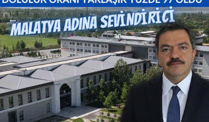 Malatya adına sevindirici! Doluluk oranı yaklaşık yüzde 97 oldu
