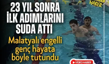 Malatyalı engelli genç hayata böyle tutundu