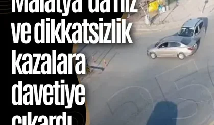 Malatya’da hız ve dikkatsizlik kazaya davetiye çıkardı
