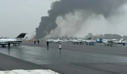 ABD’de özel jet iniş sırasında düştü: Can kaybı var