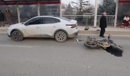 Malatya'da sabah saatlerinde kaza! Otomobil ve motosiklet çarpıştı
