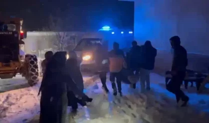 Köyde doğum sancısı başlayan kadın için ekipler seferber oldu