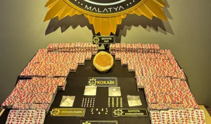 Malatya’da zehir tacirlerine ağır darbe: 10 gözaltı, binlerce hap ele geçirildi