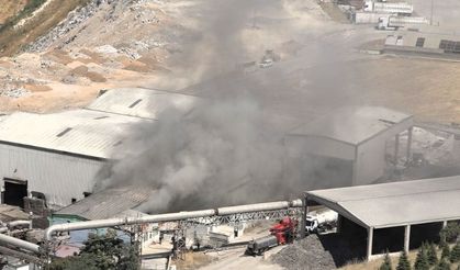 Malatya Katı Atık Bertaraf Tesisi alev alev yandı!