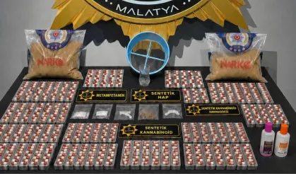 Malatya’da sokak satıcılarına darbe: Binlerce madde ele geçirildi, 7 tutuklama