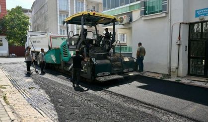 Yeşilyurt’tan Çukurdere’ye 1250 ton asfalt