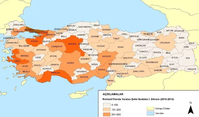 OMÜ'den Türkiye yaratıcı şehirler haritası