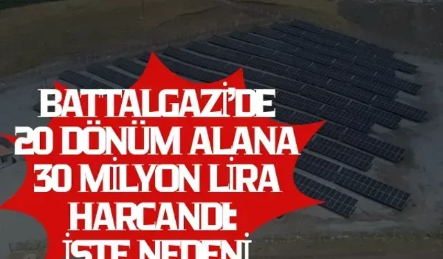 Battalgazi’de 20 dönüm alana 30 milyon lira harcandı: İşte nedeni