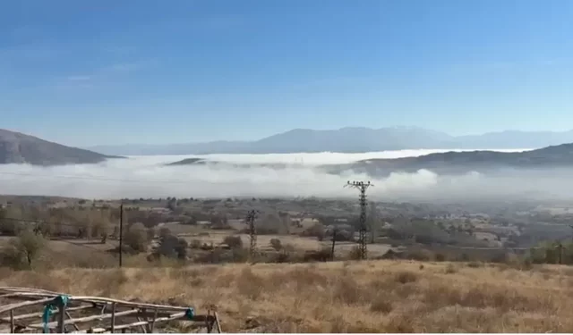 Doğanşehir’de sis etkili oldu, görüş mesafesi düştü