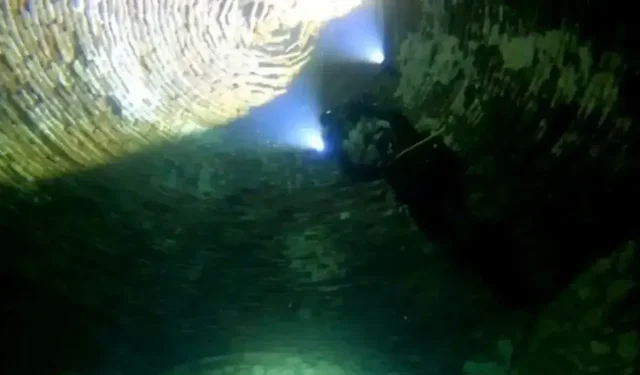 Eğil Baraj Gölü altındaki Tekye Medresesi görüntülendi