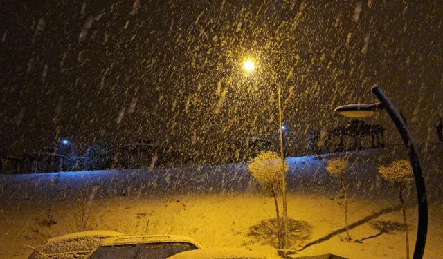 Elazığ’da yoğun kar yağışı etkili oluyor