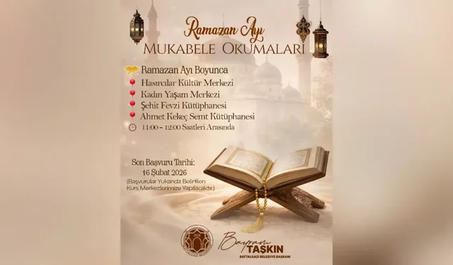 Battalgazi’de Ramazan ayı mukabele okumaları başlıyor