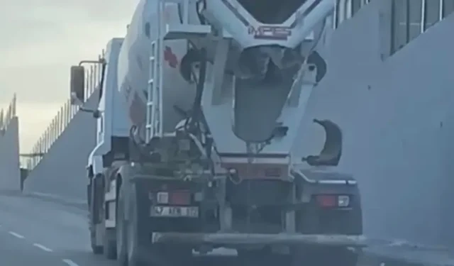 Adıyaman’da mikser denetimi! Hem yolu kirletti hem ceza yedi