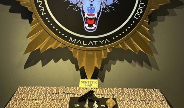 Malatya’da ‘Torbacı’ Operasyonu: Binlerce uyuşturucu hap ele geçirildi