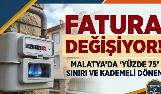 Malatya’da doğal gazda ‘Yüzde 75’ sınırı: Bu rakamı aşan yandı