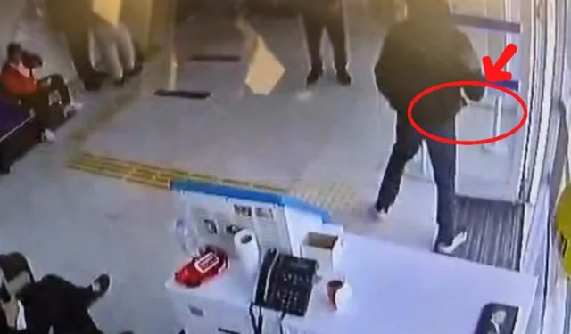 Banka şubesine satırlı baskın girişimi: Şüpheli kaçamadı