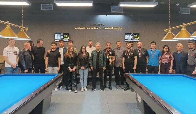 Malatya’da 3 bant bilardo şampiyonası tamamlandı