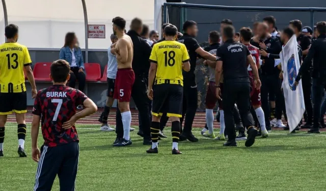 Malatya Amatör Küme’de saha karıştı: Kaçak oyuncu tartışması kavgayla bitti!