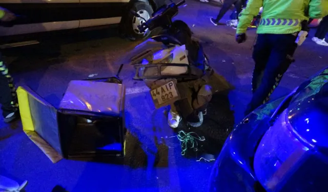 Malatya-Ankara kara yolunda kaza! Çarpışmanın şiddetiyle metrelerce savruldu