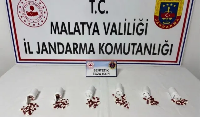 Malatya’da o şahıs yüzlerce zehir hapıyla yakalandı!