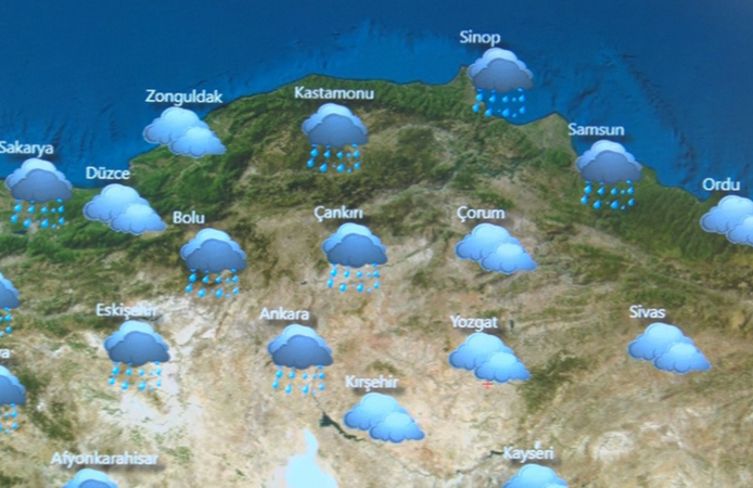 Hafta sonuna kadar ülkenin tamamında yağışlar bekliyoruz