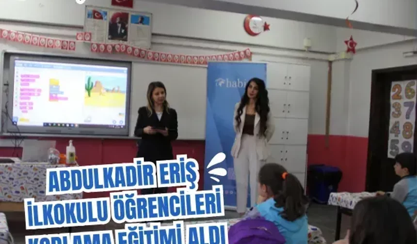 Abdulkadir Eriş İlkokulu öğrencileri kodlama eğitimi aldı