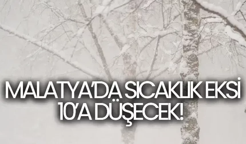 Malatya’da sıcaklık eksi 10’a düşecek! | 11 Ocak 2026 Malatya hava durumu
