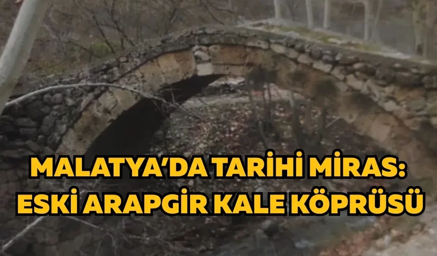Malatya’da tarihi miras: Eski Arapgir Kale Köprüsü