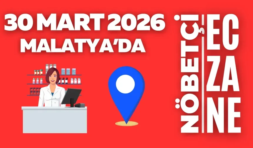 Malatya'da bugün bu eczaneler açık! (30 Mart tam liste)