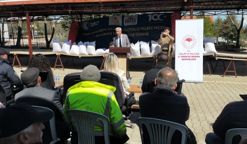 Arguvan’da 70 bin kilogram nohut dağıtıldı