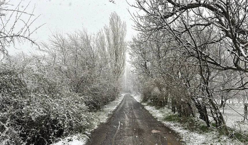 Nisan ayında kar sürprizi