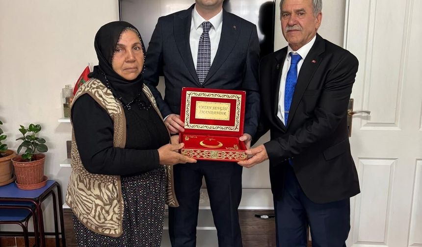 Şehit Kemal Aktay unutulmadı: Kaymakam Sungur’dan şehit ailesine ziyaret
