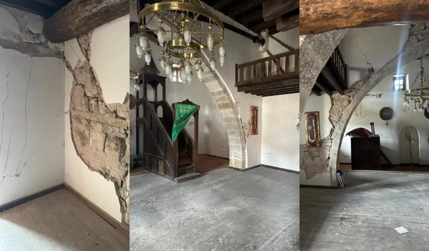 Yeşilyurt’ta 3 asırlık tarihi cami harabeye döndü