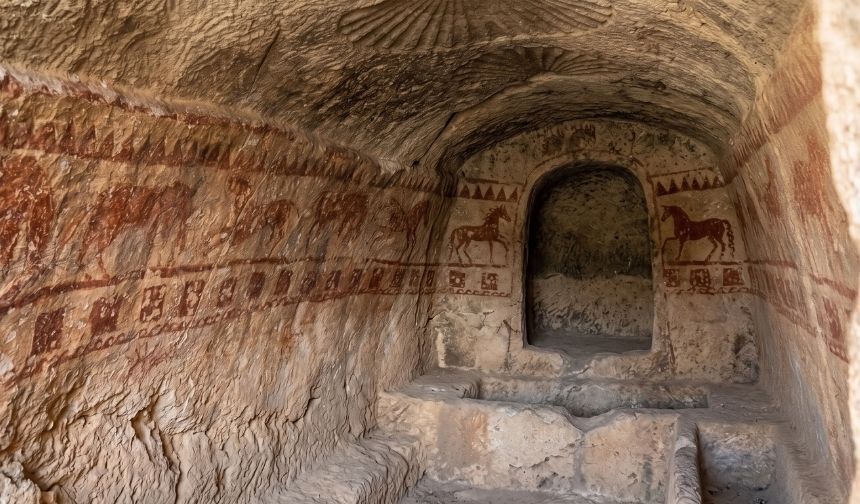 Kuyruğu düğümlü atlar ve deniz tarağı tavanlar: Arapgir’de bir taş saray!