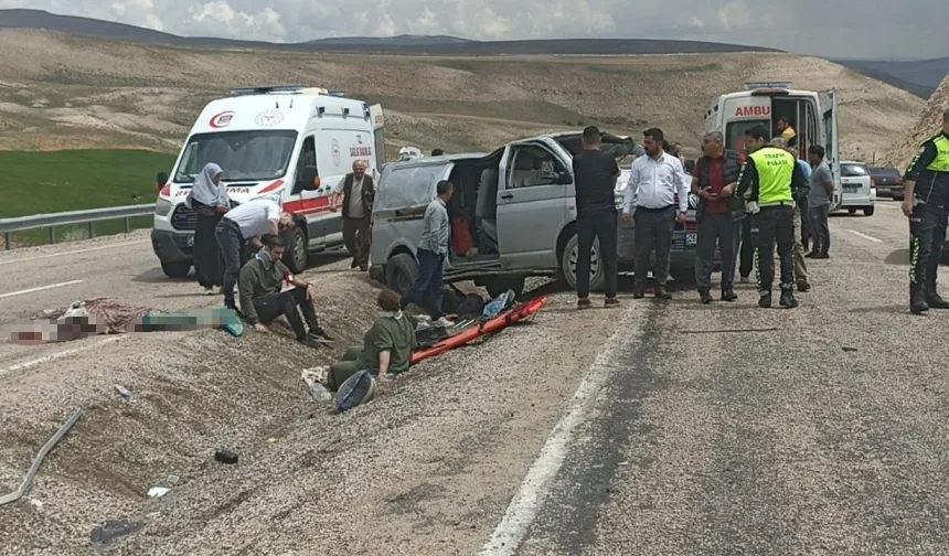 Malatya yolunda bayram faciası: 1 ölü, 8 yaralı!
