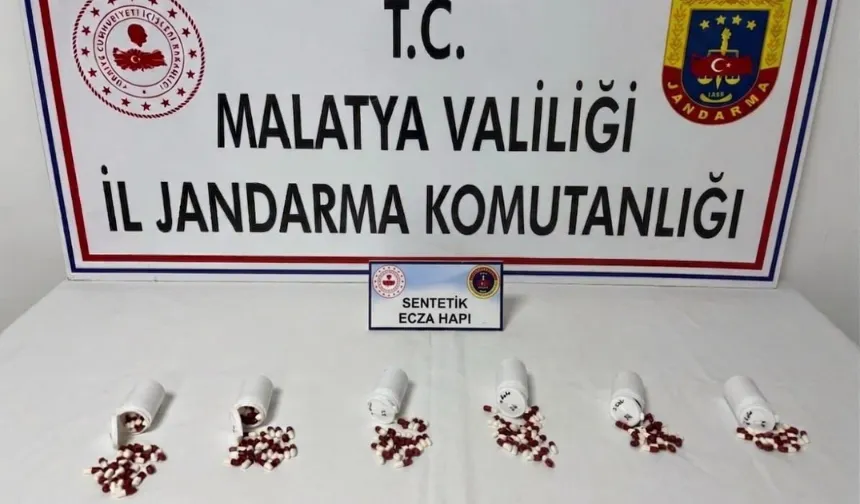Malatya’da o şahıs yüzlerce zehir hapıyla yakalandı!