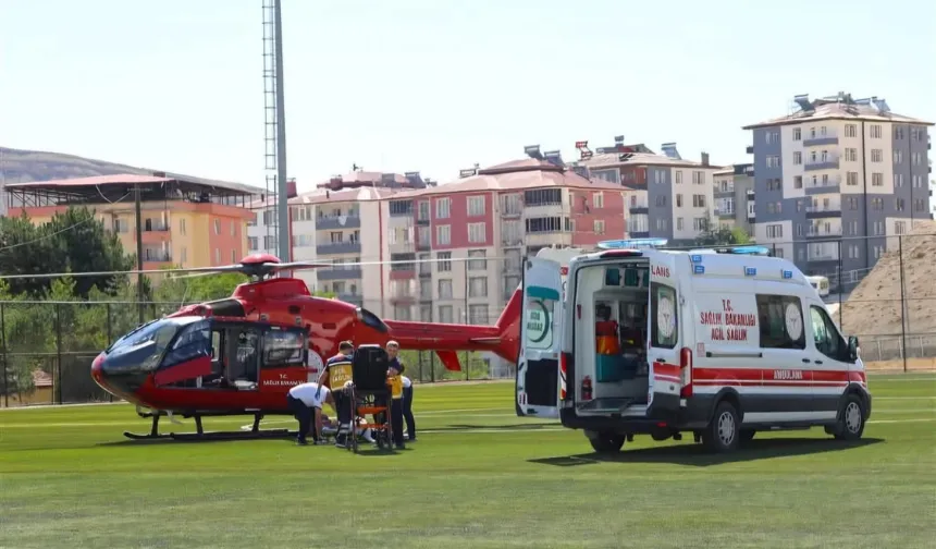 Malatya’daki hava ambulansı bu kez 76 yaşındaki hasta için havalandı