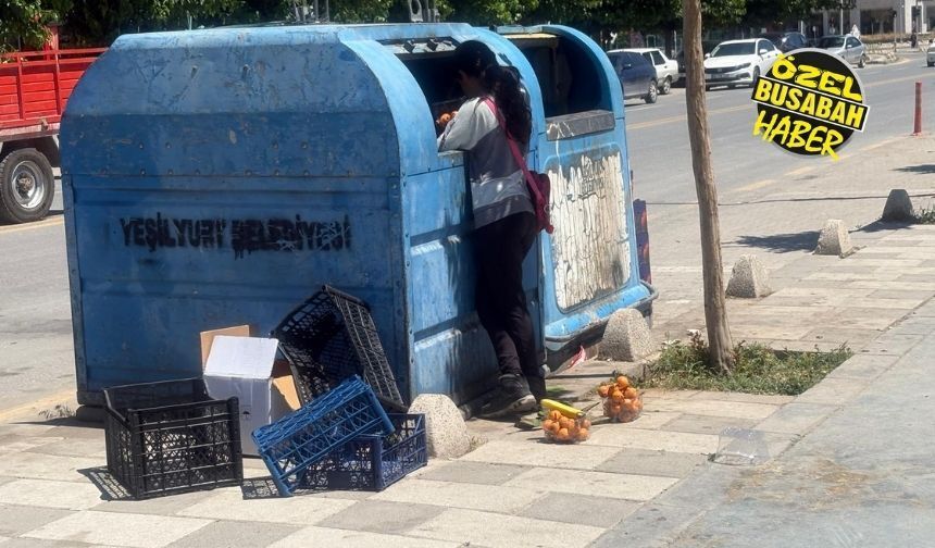 Bir tarafta israf, diğer tarafta çöpte ekmek arayan çocuklar