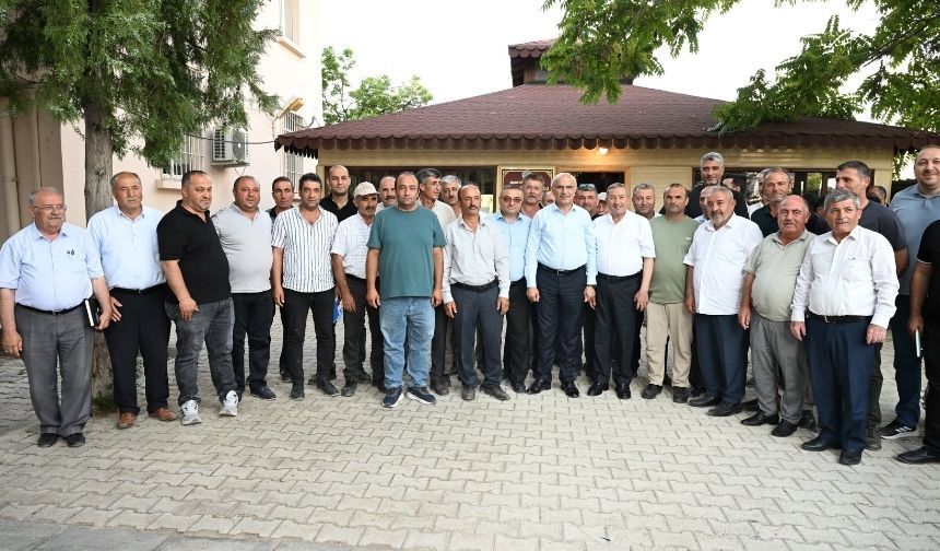 Sami Er Darende'de muhtarlarla buluştu: Gündem yol, su ve altyapı