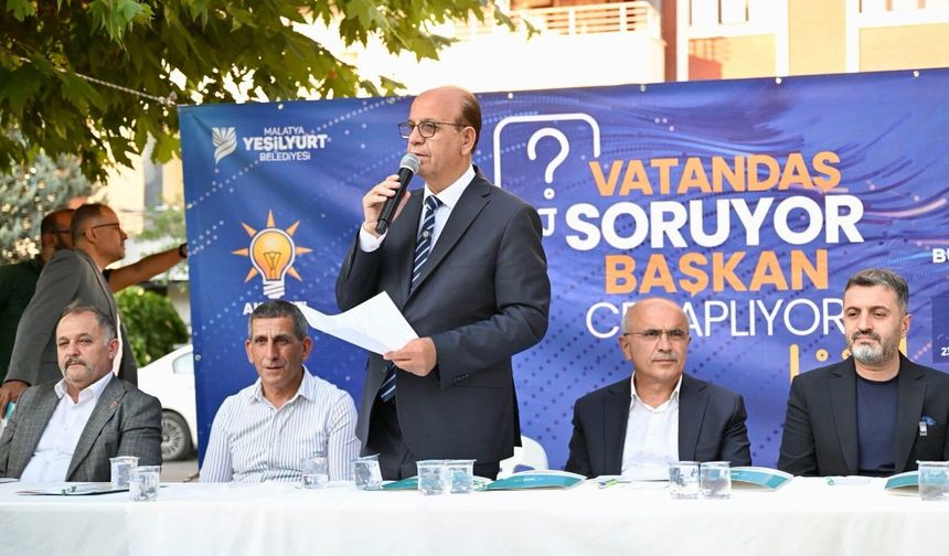 Yeşilyurt'ta halk buluşması: Başkan Geçit ve Sami Er’den ulaşım hamlesi