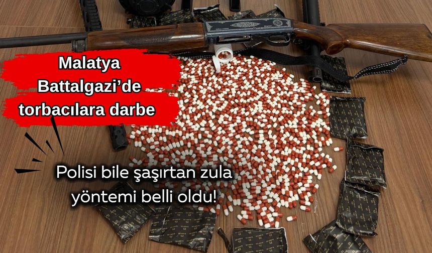 Malatya Battalgazi’de torbacılara darbe: Polisi bile şaşırtan zula yöntemi belli oldu!