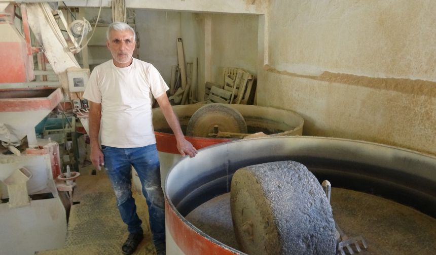 Teknolojiye direnen asırlık değirmen Akçadağ'da hizmet vermeye devam ediyor
