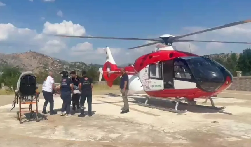 Zamana karşı yarış: Tunceli’de kesilen el için helikopter Malatya’ya uçtu