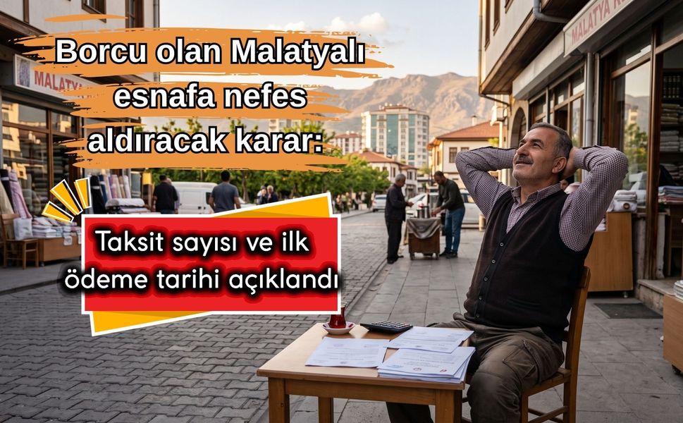 Borcu olan Malatyalı esnafa nefes aldıracak karar: Taksit sayısı ve ilk ödeme tarihi açıklandı