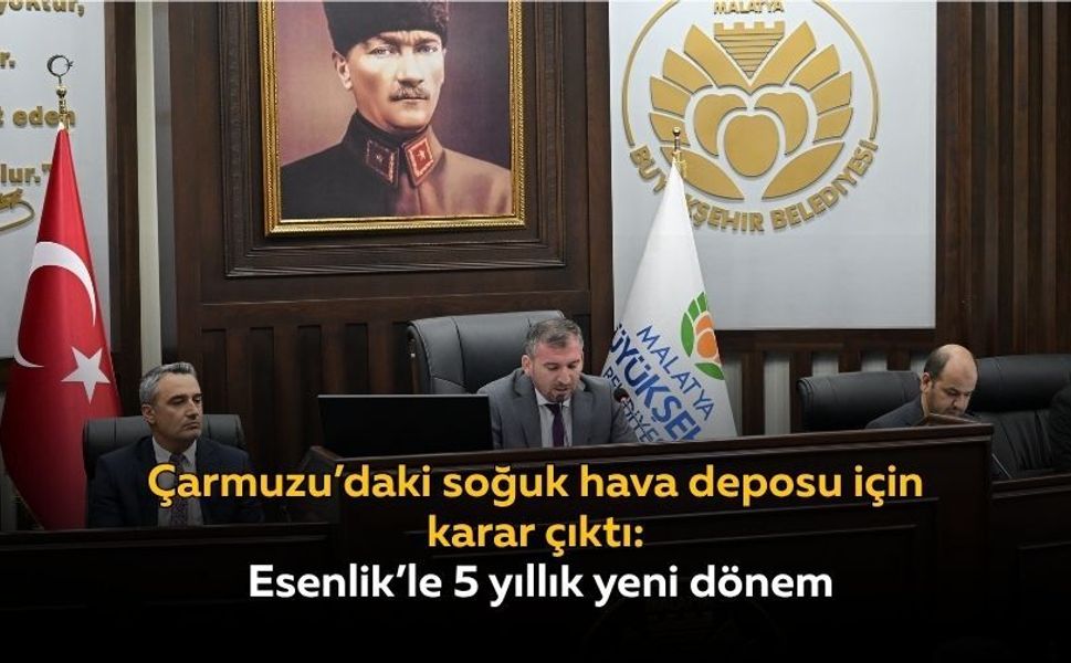 Çarmuzu’daki soğuk hava deposu için karar çıktı: Esenlik’le 5 yıllık yeni dönem
