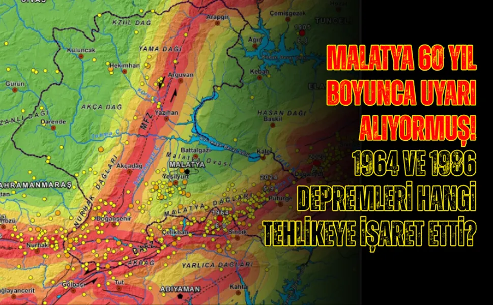 Malatya 60 yıl boyunca uyarı alıyormuş! 1964 ve 1986 depremleri hangi tehlikeye işaret etti?