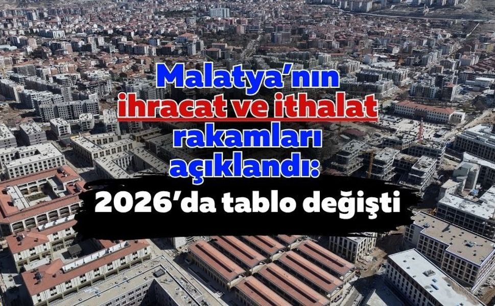 Malatya’nın ihracat ve ithalat rakamları açıklandı: 2026’da tablo değişti