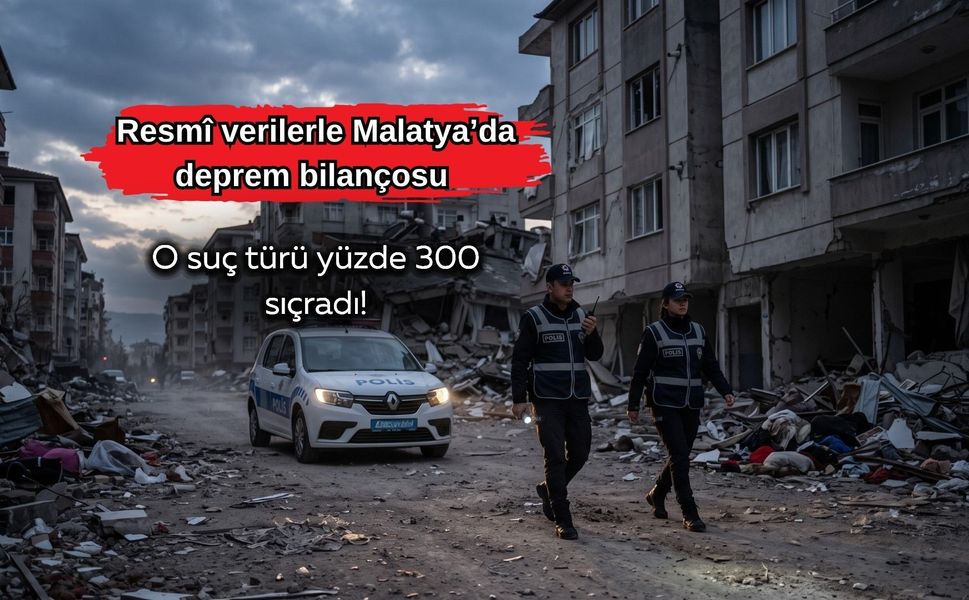Resmî verilerle Malatya’da deprem bilançosu: O suç türü yüzde 300 sıçradı!