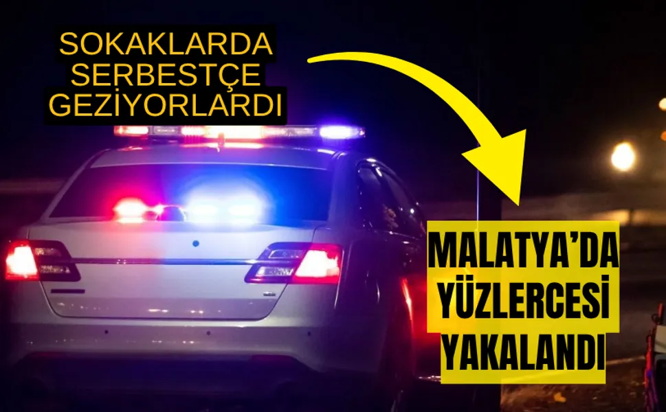Sokaklarda serbestçe geziyorlardı: Malatya’da yüzlercesi yakalandı
